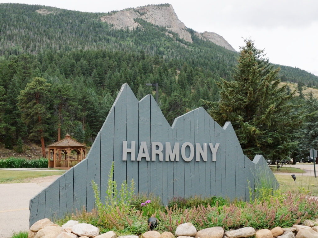 Picture of Harmony monument sign in front of the property